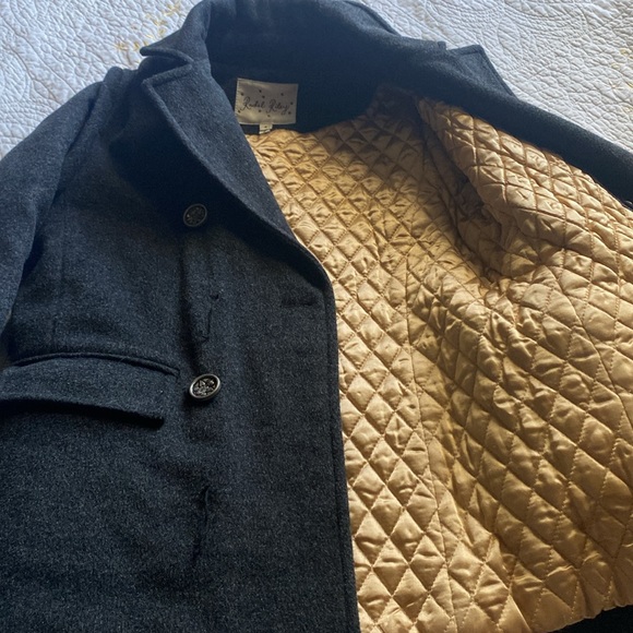 Girls Rachel Riley wool pea coat size 6 - Picture 4 of 8